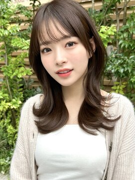 ミラリー トウキョウ(Mirareee Tokyo) 20代30代40代◎前髪パーマ韓国風巻きくすみベージュお団子ヘア