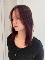 ヨーク(YOKE)&nbsp;【YOKE】ワインレッドチェリーレッド暖色ミディアムレイヤー