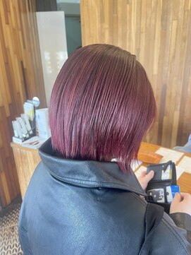 ヘアラウンジ アングゥ(hair lounge ungu) チェリーレッド