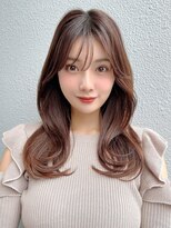 アフロート ディル(AFLOAT D'L) セミロング韓国ヘアレイヤーカットくびれヘアフェミニンロング
