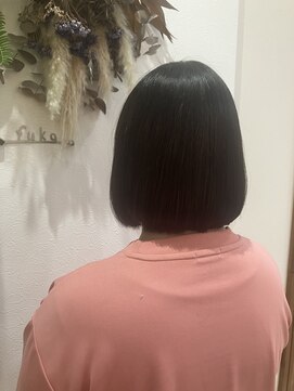 フゥカ 類家店(fuka) 青森 八戸 縮毛矯正×ボブ 20代 30代 40代