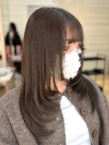 エルバイラビス 大宮(elu by lovis)&nbsp;《mana》レイヤーカット/ざくざくレイヤー/オリーブブラウン