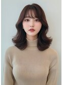 vlow表参道  ヨシンモリ　流れるレイヤー　髪質改善　韓国　長屋