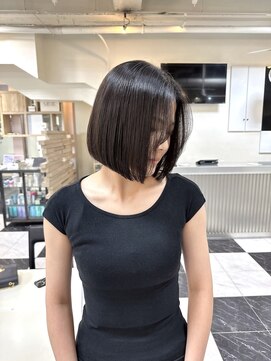 テテ(TETE) ボブ/切りっぱなしボブ/縮毛矯正