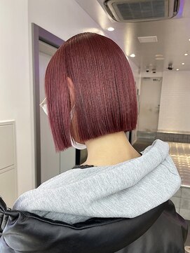 ゲーム 吉祥寺店(GAME) 【チェリーピンク×ワンレンボブ】