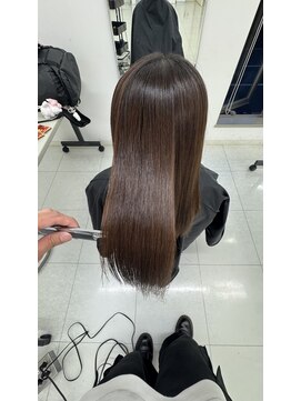 切りっぱなしロング