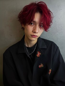 ネハス 名古屋栄店(nehus.) MEN’S HAIR/サーフカール/刈り上げセンターパート/ブリーチ