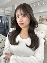 オニキス 原宿(ONYX)&nbsp;a90レイヤーカットブリーチなしダブルカラーグレージュ