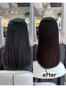 シゲ 自由が丘店(SHIGE) 乾かすだけでまとまる地毛風髪質改善ストレート40代50代縮毛矯正