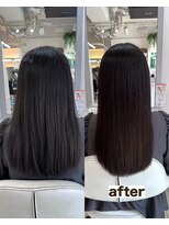 シゲ 自由が丘店(SHIGE) 乾かすだけでまとまる地毛風髪質改善ストレート40代50代縮毛矯正