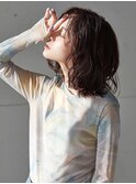 ニュアンス巻き×アッシュグレージュ