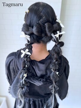 タグマル 立体リボンのツインアレンジ☆