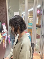 シャンプーボーイ 佐賀(SHAMPOO BOY)&nbsp;白髪ぼかし×ボブパーマ　　【佐賀美容室/白髪専門家】