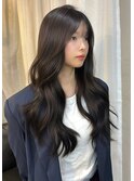 オリーブグレージュ×ハッシュカット