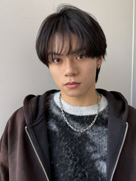 トリッカ シブヤ(TRICCA SHIBUYA) メンズカットパーマシースルーラウンドマッシュウルフ渋谷