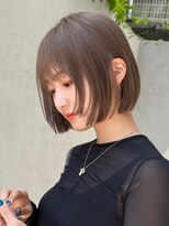ガーデン 渋谷(GARDEN)&nbsp;小顔似合わせレイヤーボブミルクブラウンナチュラルショート
