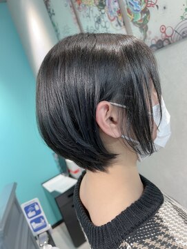 レヴェリー(REVERIE) #ショートボブ#シルバーブラック#ショート
