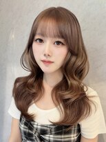 クム(kumu)&nbsp;前髪カット/ヘアセット/レイヤーカット/韓国ヘア/透明感カラー