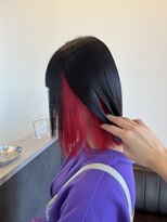 ルシエル(Luxiel)&nbsp;81. 艶髪ロングストレート/大人レッドカラー/グレージュ