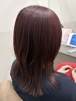 ネウィ 川崎(newi)&nbsp;ミディアムレイヤー×ワインレッド