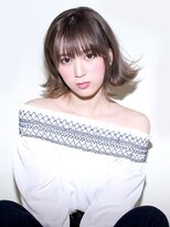 ラックスビー ガーデン 西宮北口駅前店(LUXBE GARDEN)&nbsp;切りっぱなし外はねボブスタイル【LUXBE 西宮北口駅前店】