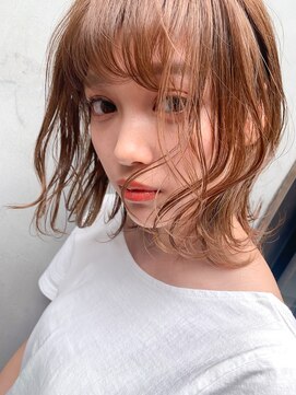 シー バイ ロンド 新宿(Sea by Lond) 【遠藤　駿】ミディアムパーマ×デザインカラー