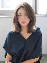 アフロート ディル(AFLOAT D'L) 前髪なし大人かわいいひし形くびれヘアエアリーミディ20代30代