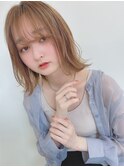 ストレートボブ × レイヤーカット