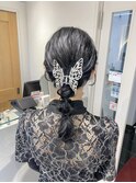 ＊ヘアアクセで豪華に！ぽこぽこアレンジ＊