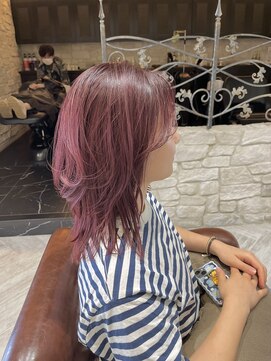 シャル 平塚(shalu) ブリーチで作るローズピンク【高綱】