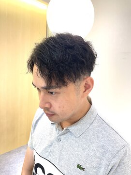 ヨシザワインク プレミアム 築地店(YOSHIZAWA Inc. PREMIUM) ツイストスパイラルパーマ ツーブロックマッシュスタイル