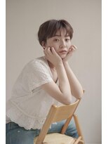 ムク 甲府(muku.)&nbsp;ミディアムヘア/斜めバング/グレージュカラー/甲府駅