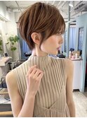 大人美人ショート/ベージュ/イメチェン [熊本/上通/下通〕