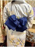 シンプルだけど可愛い半幅帯アレンジ『浴衣着付け＋ヘアセット』