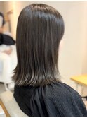 オリーブグレーアッシュ韓国ヘアs