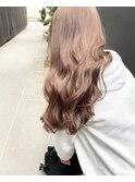ミルクティーベージュダブルカラーケアブリーチインナーカラー