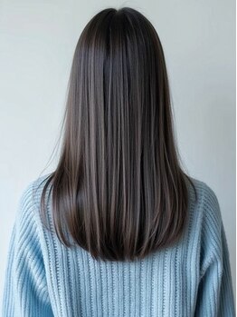 アンドヘアサロン(AND hair salon)の写真/ダメージやうねりが気になる方にオススメ◎髪質に合わせた施術で、柔らかく自然なストレートヘアを実現♪