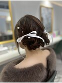 ツインお団子ヘア