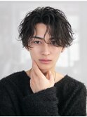 ラフ波巻きセンターパート