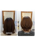 シルキーコース+カット+カラー・髪質改善・縮毛矯正・白髪染め