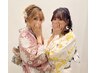 【隅田川花火限定】浴衣着付け＋ヘアセット★当日持ち込み★電話予約のみ可