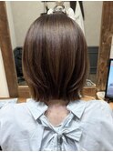 お手入れ楽◎ショートボブ×縮毛矯正