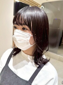 コンティロミー(CONTI ROMMY.) くびれウルフ☆小顔ミディアムレイヤー☆韓国風巻き☆フェミニン