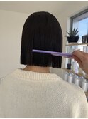 切りっぱなしボブ