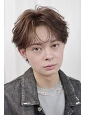 ニュアンスアッシュブラウンメンズオリーブカラー仙台