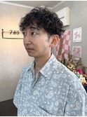 メンズ×スパイラルパーマ