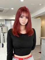 エルサザリープ 三宮(Elsa the leap)&nbsp;カシスレッド/ボルドーカラー/レッドカラー/派手髪/ブリーチ