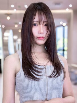 イオ 本厚木(io) 20代30代切りっぱなしレイヤーボブ/髪質改善ストレート/外ハネ