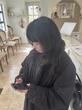 エクファ ヘア シェリル 草津 南草津店(ex-fa hair cherir) ミディアムヘア/暗めカラー/グランマッシュ/南草津