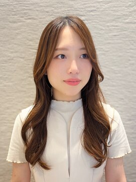 シュク 高円寺(SYUK) 顔まわりカット/韓国ヘア/モカベージュ/SYUK高円寺【青木】